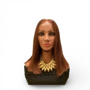 BC295 Human hair straight 2x6 Hd lace closure wig 14”